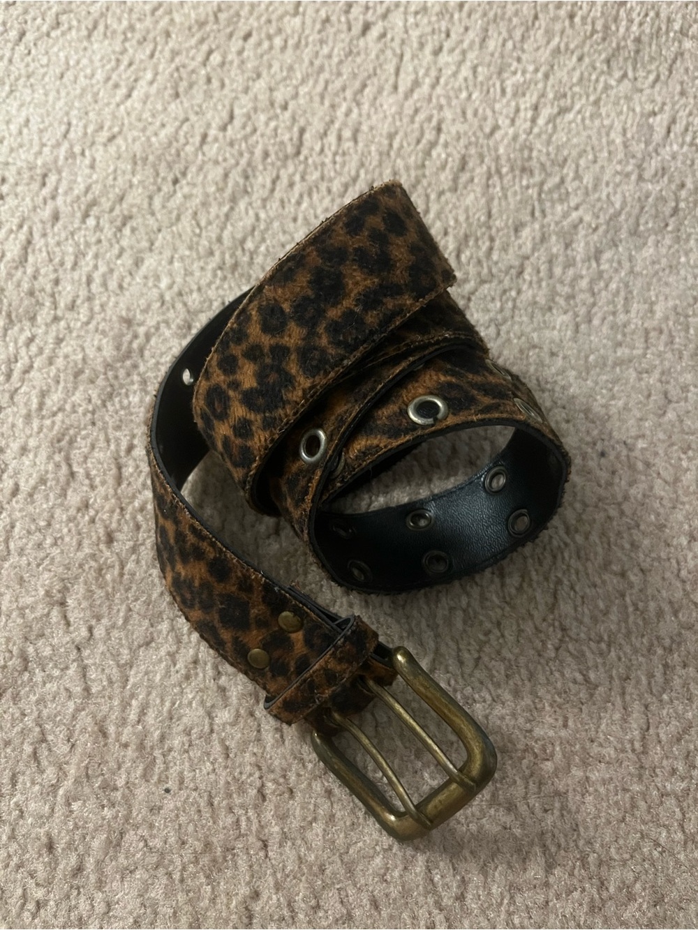 Leopard Print Belt